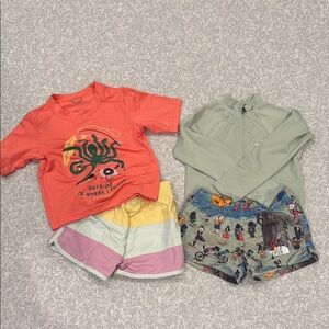 The North Face and Patagonia swim sets